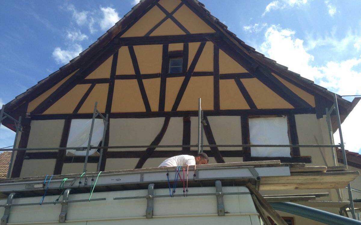 HM Déco : isolation (ITE) et ravalement de façade dans le Sundgau Riedisheim