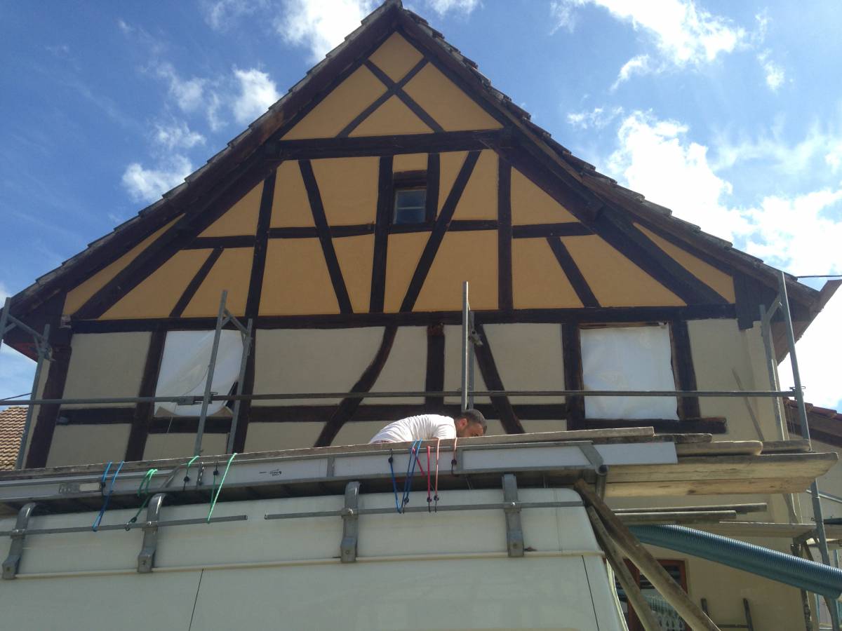 HM Déco : isolation (ITE) et ravalement de façade dans le Sundgau Riedisheim